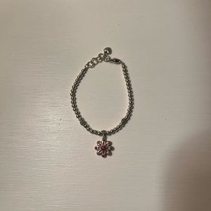 Brighton Silver Beaded Charm Bracelet